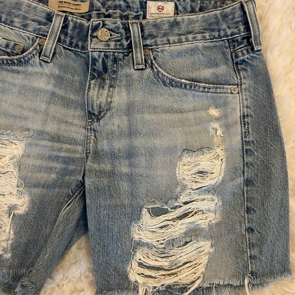 AG Adriano Goldschmied Women's Becke Relaxed Skinny Short Size 25 - Picture 4 of 10